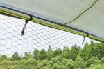 Large metal chicken coop hexagonal, steel wire dipped plastic mesh, oxford cloth silver plated waterproof and UV resistant, ducks, rabbits, sheep and