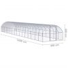 Outdoor Chicken Coop 9.8'x52.5'x6.6' Galvanized Steel