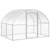 Outdoor Chicken Coop 9.8'x52.5'x6.6' Galvanized Steel